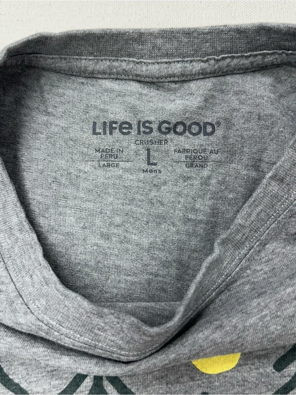 Life is Good Crusher Long Sleeve T Shirt Men's Large Camping Gray - Picture 8 of 8